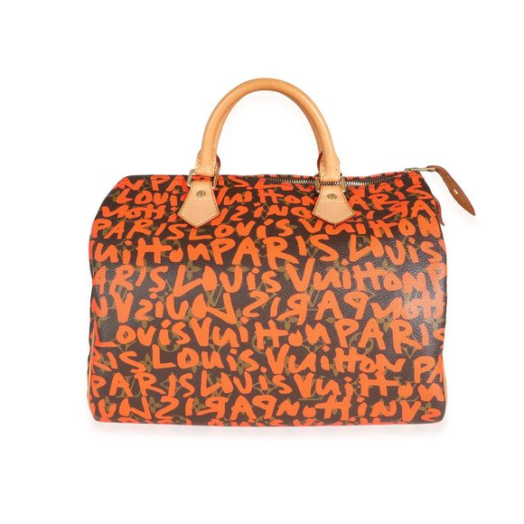 Louis Vuitton x Stephen Sprouse Orange Graffiti Monogram Canvas Speedy 30 - Picture 3 of 7
